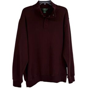 Woolrich Sweater Mens XL Long Sleeve 1/4 Snap Pullover Outdoors Fleece